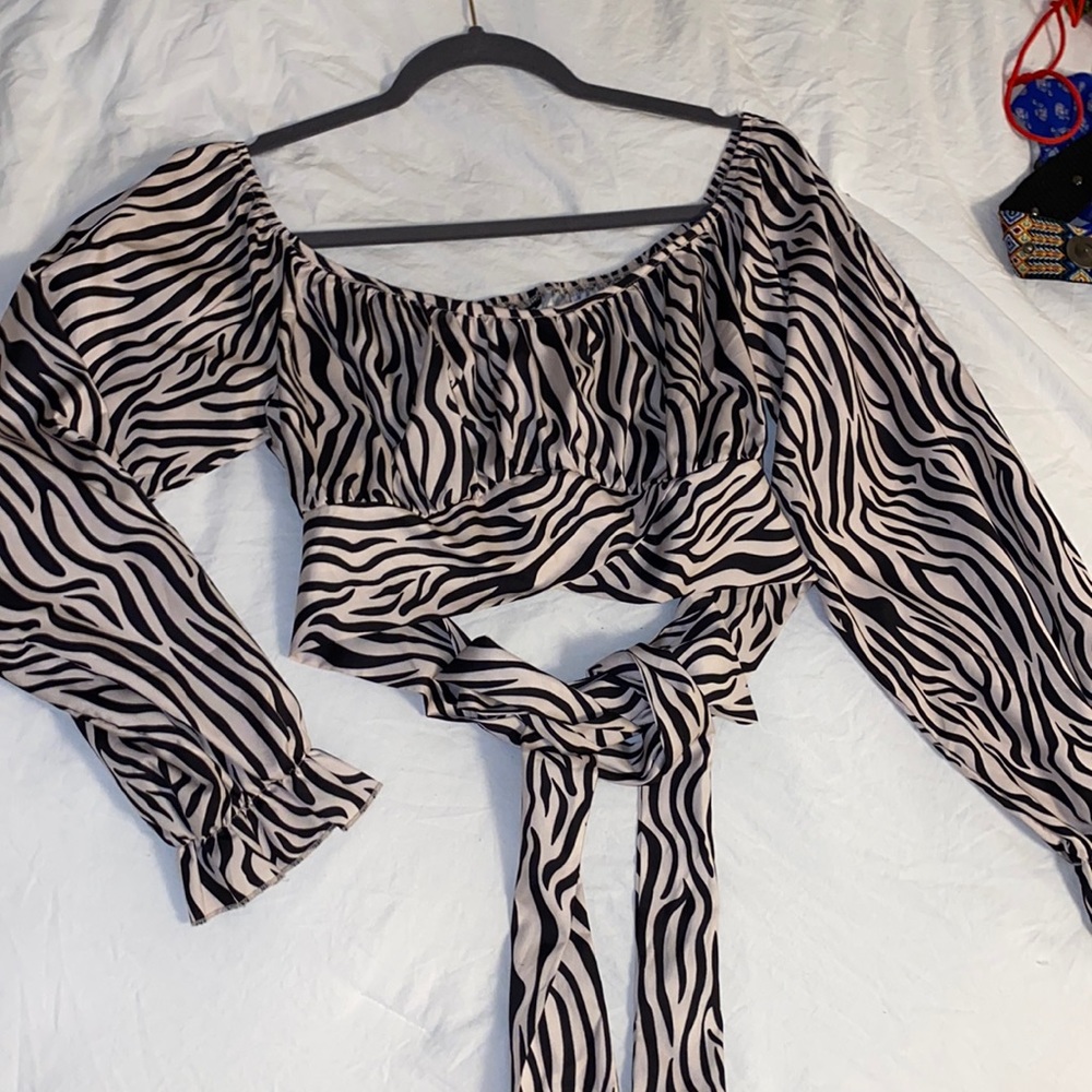 Zebra super crop top